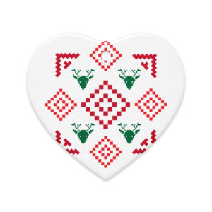 Double-sided ceramic ornaments