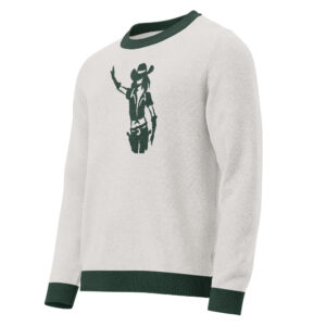Green Cowgirl Knit Sweater
