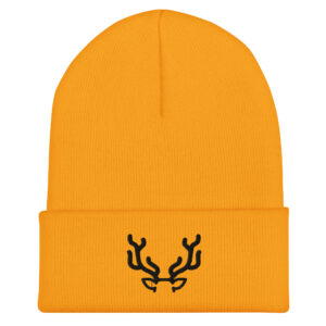 Deer Antler Cuffed Beanie