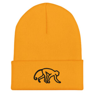 Monkey Graphic Cuffed Beanie