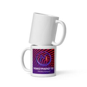 White glossy mug