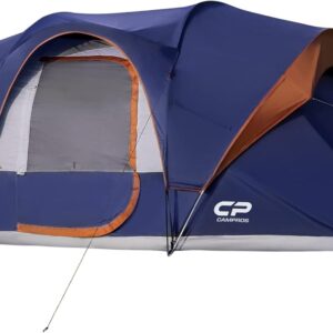 CAMPROS CP Family Cabin Camping Tent (10-Person, Waterproof, 2-Room Design)