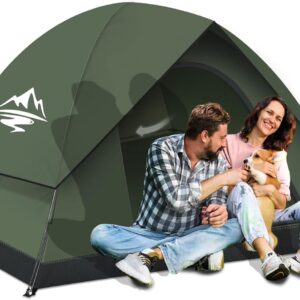 Camping Tent with Rainfly (2–4 Person, Waterproof, Easy Setup)