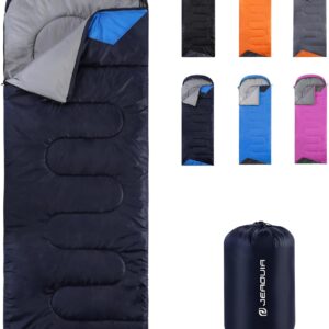 Big&Tall 20° Cold Weather Sleeping Bag (Backpacking, Waterproof, Compression Bag)