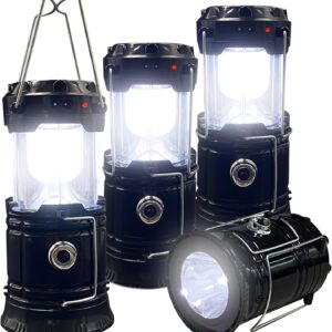 XTAUTO Collapsible LED Camping Lantern Set (Portable, Rechargeable, Emergency Light)